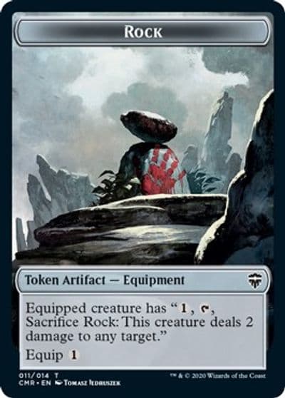 Rock Token Commander Legends Magic card