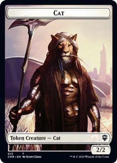 Cat Soldier Double Sided Token Commander Legends Magic card