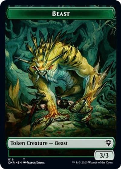 Beast 018 Beast 019 Double Sided Token Commander Legends Magic card
