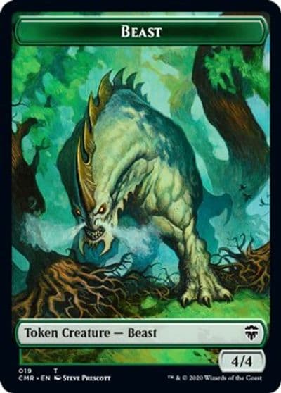 Beast 019 Elephant Double Sided Token Commander Legends Magic card