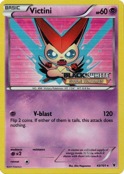 Victini (Prerelease) Black and White Promos Pokemon card