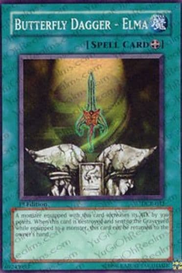 Butterfly Dagger Elma Dark Crisis Yu-Gi-Oh! card
