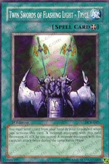 Twin Swords of Flashing Light Tryce Dark Crisis Yu-Gi-Oh! card