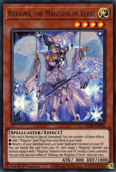 Rilliona the Magistus of Verre Genesis Impact Yu-Gi-Oh! card