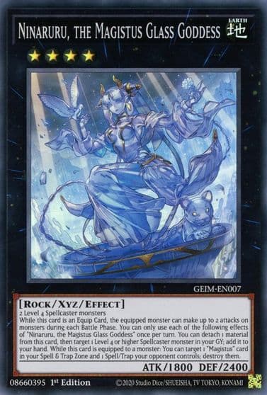 Ninaruru the Magistus Glass Goddess Genesis Impact Yu-Gi-Oh! card