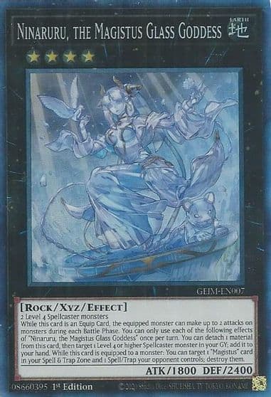 Ninaruru the Magistus Glass Goddess CR Genesis Impact Yu-Gi-Oh! card