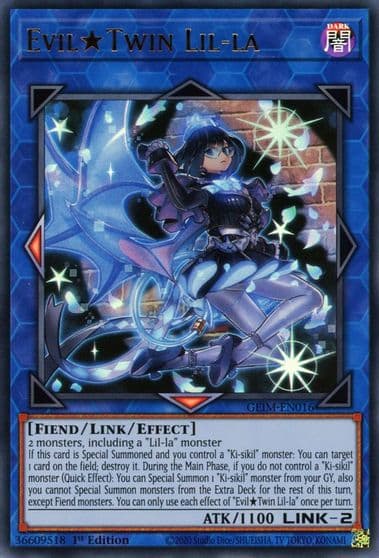 Evil Twin Lil la Genesis Impact Yu-Gi-Oh! card