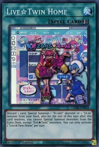 Live Twin Home Genesis Impact Yu-Gi-Oh! card