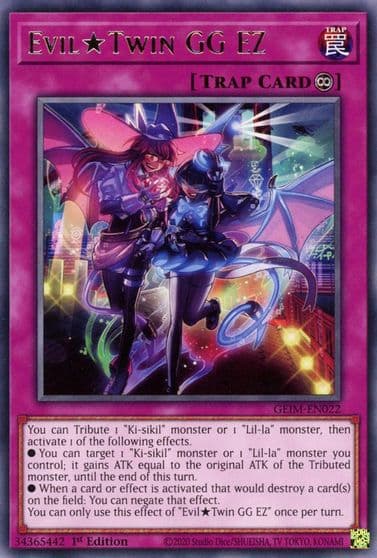 Evil Twin GG EZ Genesis Impact Yu-Gi-Oh! card