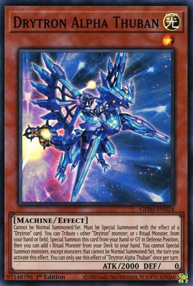 Drytron Alpha Thuban Genesis Impact Yu-Gi-Oh! card