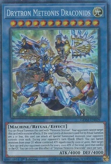 Drytron Meteonis Draconids CR Genesis Impact Yu-Gi-Oh! card