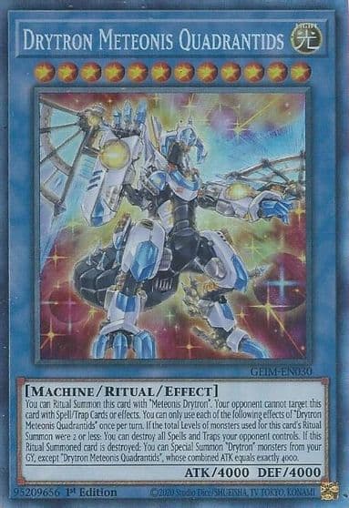 Drytron Meteonis Quadrantids CR Genesis Impact Yu-Gi-Oh! card
