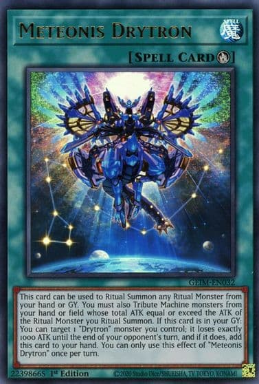 Meteonis Drytron Genesis Impact Yu-Gi-Oh! card