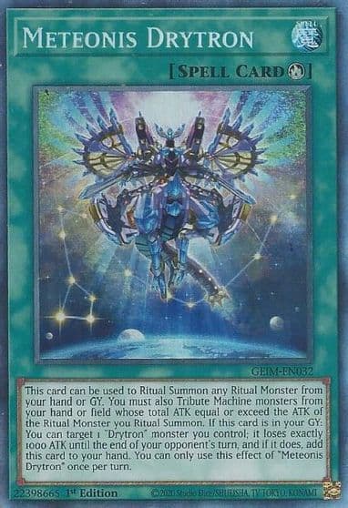 Meteonis Drytron CR Genesis Impact Yu-Gi-Oh! card