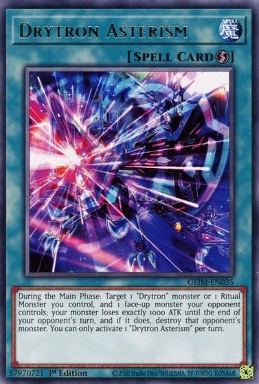 Drytron Asterism Genesis Impact Yu-Gi-Oh! card