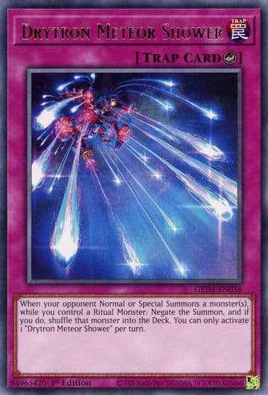 Drytron Meteor Shower Genesis Impact Yu-Gi-Oh! card