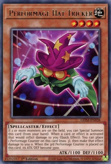 Performage Hat Tricker Genesis Impact Yu-Gi-Oh! card