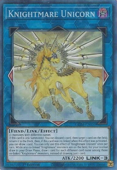Knightmare Unicorn CR Genesis Impact Yu-Gi-Oh! card