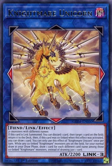 Knightmare Unicorn Genesis Impact Yu-Gi-Oh! card