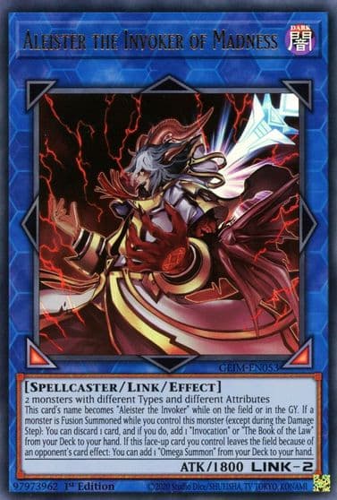 Aleister the Invoker of Madness Genesis Impact Yu-Gi-Oh! card
