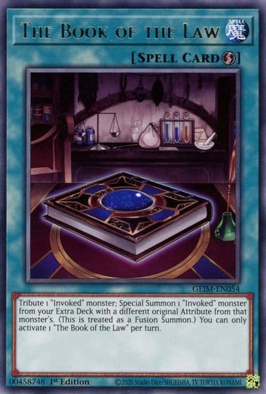 The Book of the Law Genesis Impact Yu-Gi-Oh! card