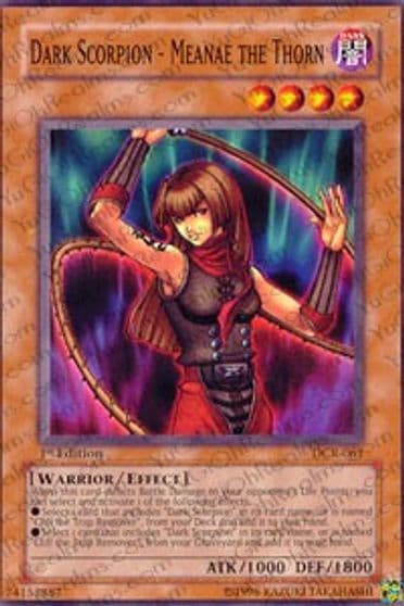 Dark Scorpion Meanae the Thorn Dark Crisis Yu-Gi-Oh! card