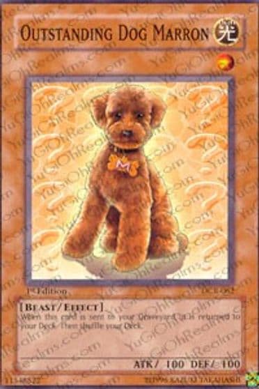 Outstanding Dog Marron Dark Crisis Yu-Gi-Oh! card