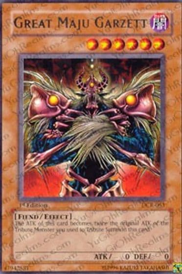 Great Maju Garzett Dark Crisis Yu-Gi-Oh! card