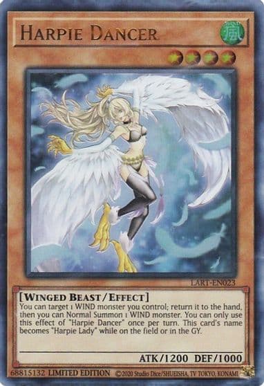 Harpie Dancer The Lost Art Promotion Yu-Gi-Oh! card
