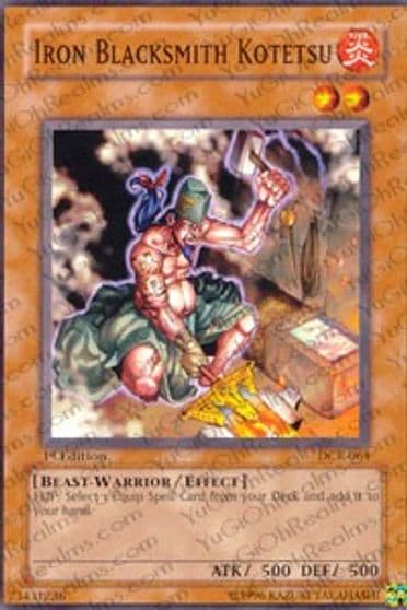 Iron Blacksmith Kotetsu Dark Crisis Yu-Gi-Oh! card