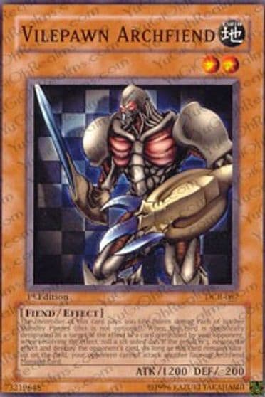 Vilepawn Archfiend Dark Crisis Yu-Gi-Oh! card