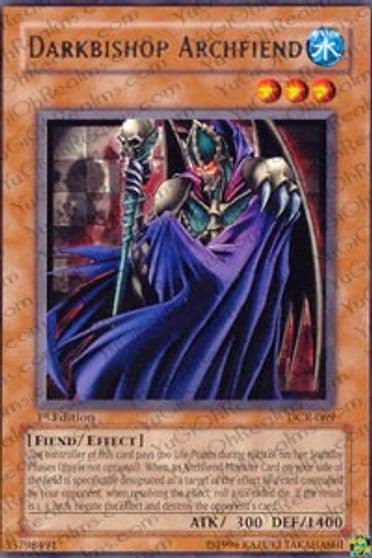 Darkbishop Archfiend Dark Crisis Yu-Gi-Oh! card