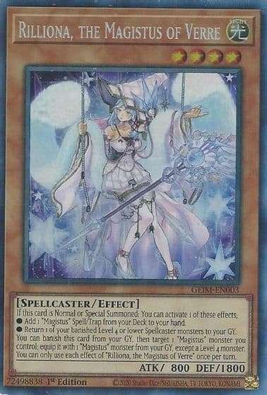 Rilliona the Magistus of Verre CR Genesis Impact Yu-Gi-Oh! card