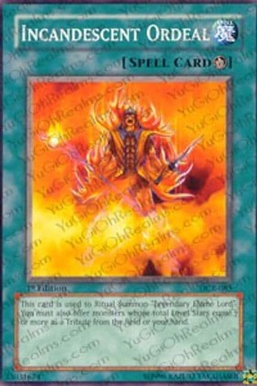 Incandescent Ordeal Dark Crisis Yu-Gi-Oh! card