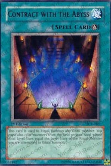 Contract with the Abyss Dark Crisis Yu-Gi-Oh! card