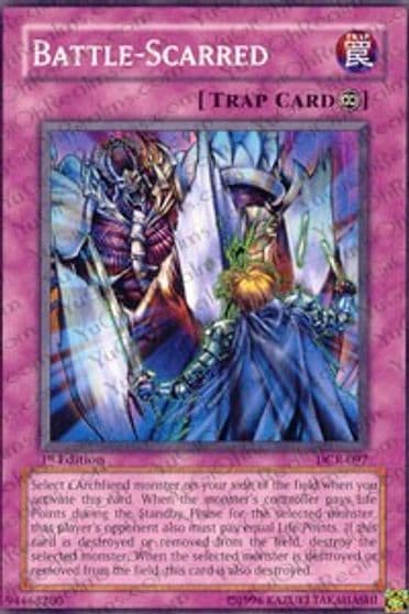 Battle Scarred Dark Crisis Yu-Gi-Oh! card