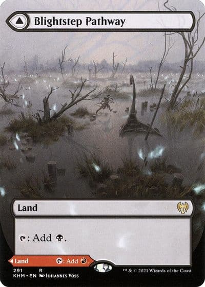 Blightstep Pathway Borderless Kaldheim Magic card