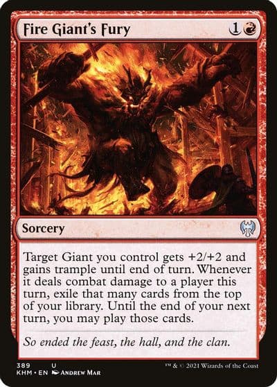 Fire Giants Fury Kaldheim Magic card