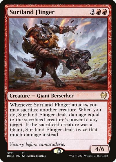 Surtland Flinger Kaldheim Magic card