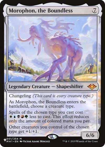 Morophon the Boundless The List Reprints Magic card