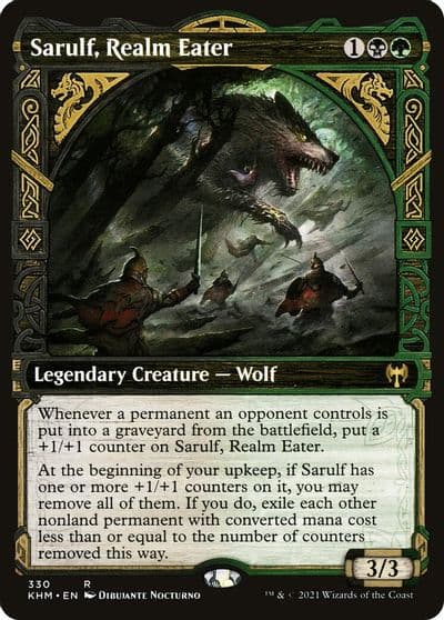 Sarulf Realm Eater Showcase Kaldheim Magic card