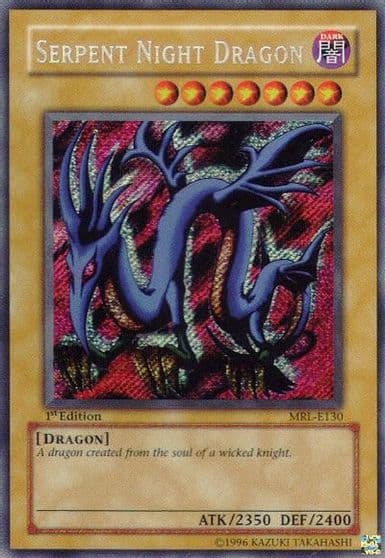Serpent Night Dragon MRL E130 Magic Ruler Yu-Gi-Oh! card