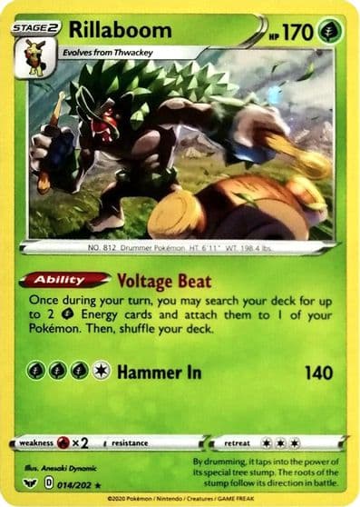 Rillaboom (Cosmos Holo) Miscellaneous Cards & Products Pokemon card