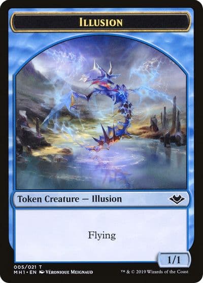 Illusion Bear Double Sided Token Modern Horizons Magic card