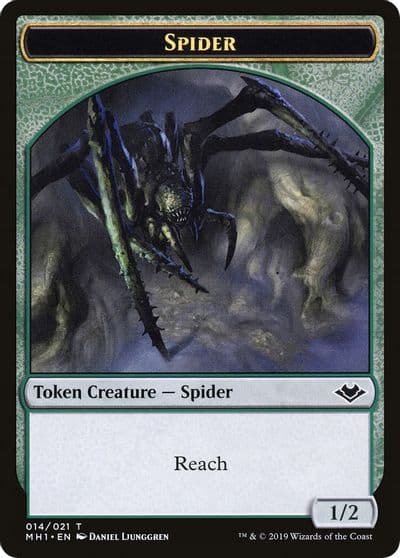 Spider Spirit Double Sided Token Modern Horizons Magic card