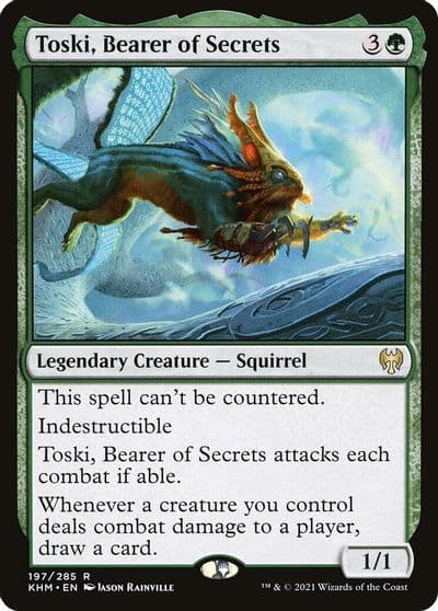 Toski Bearer of Secrets Kaldheim Magic card