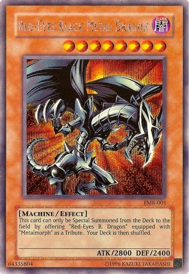 Red Eyes Black Metal Dragon Forbidden Memories Yu-Gi-Oh! Video Game Promotional Cards Yu-Gi-Oh! card