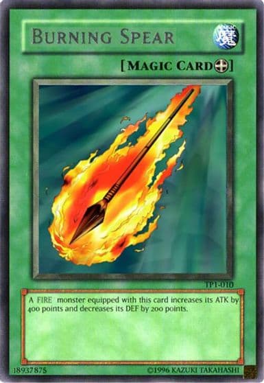 Burning Spear Speed Duel: Tournament Pack 1 Yu-Gi-Oh! card