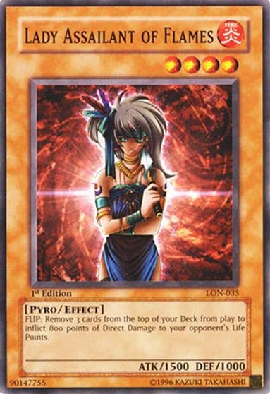 Lady Assailant of Flames Labyrinth of Nightmare Yu-Gi-Oh! card