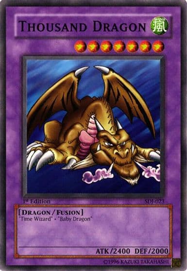 Thousand Dragon Starter Deck: Joey Yu-Gi-Oh! card